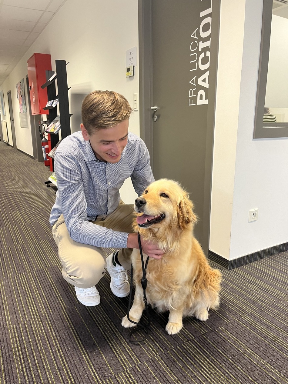 Benoit Hoste met hond